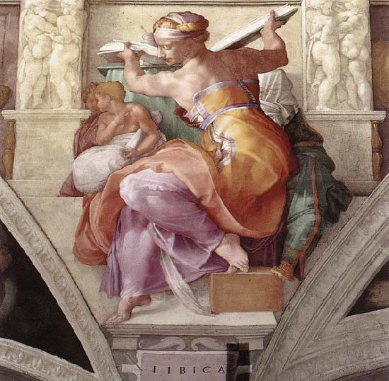 Michelangelo Buonarroti The Libyan Sibyl France oil painting art